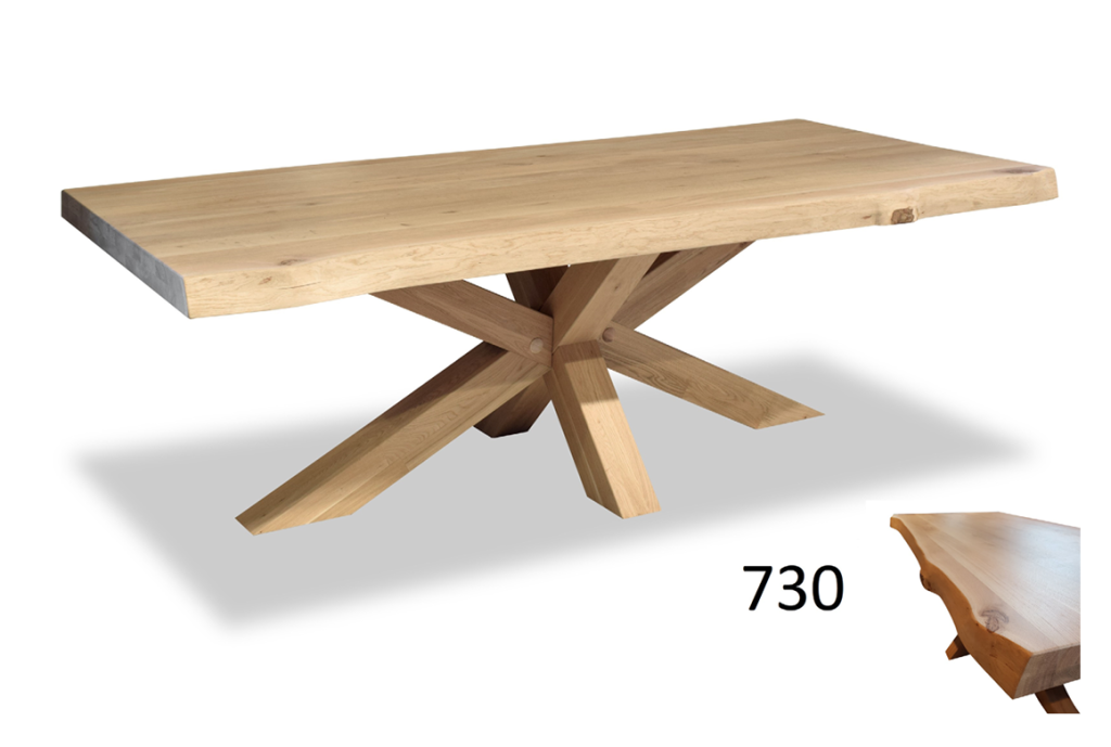 van de serie ontwerp je eigen tafel Eiken T730